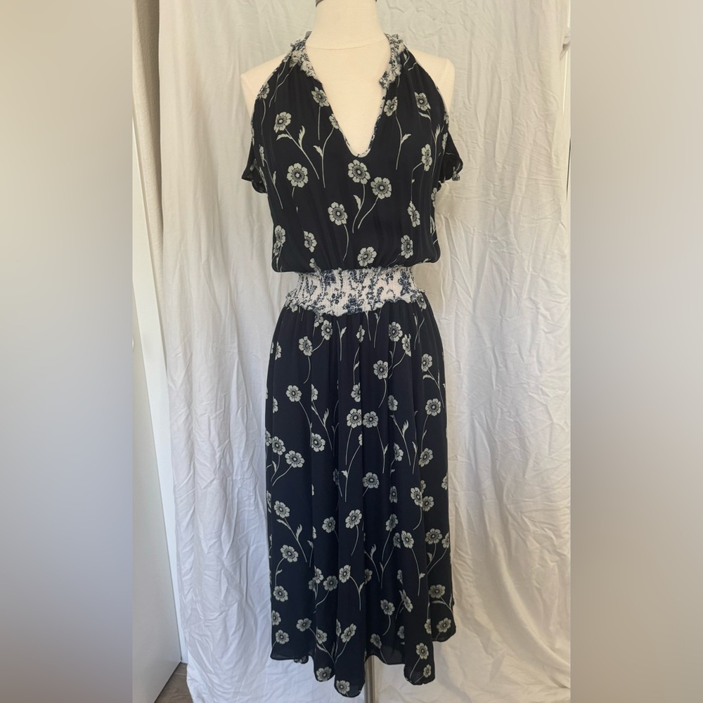 Derek Lam Midnight Cold Shoulder Dress